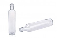 Transparent 500ml Dorica glass bottle for olive oil and vinegar with PP31.5 finish - available in a package with 30 pcs