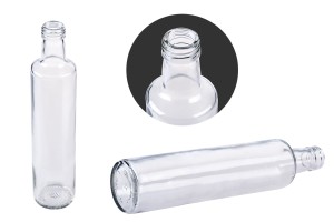 Μπουκάλι για ελαιόλαδο και ξύδι 500 ml Dorica διάφανο (PP 31.5) - 30 τμχ-εικόνα_σύνθεση