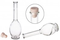 Bouteille sphérique pour boissons 200 ml avec bouchon Φ15,5 (15,5 mm)