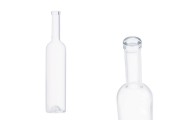 Bouteille de vin en verre transparent leggera de 750 ml