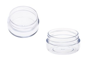 Transparente Αcryl- Cremedose 10ml mit weißem Deckel-εικόνα_διαστάσεις