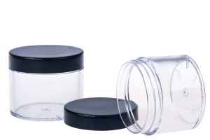 Transparentes Acrylglas mit schwarzem Deckel 70ml für Creme-εικόνα_διαστάσεις