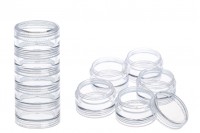 5-layer acrylic 3ml nail rhinestones jar  