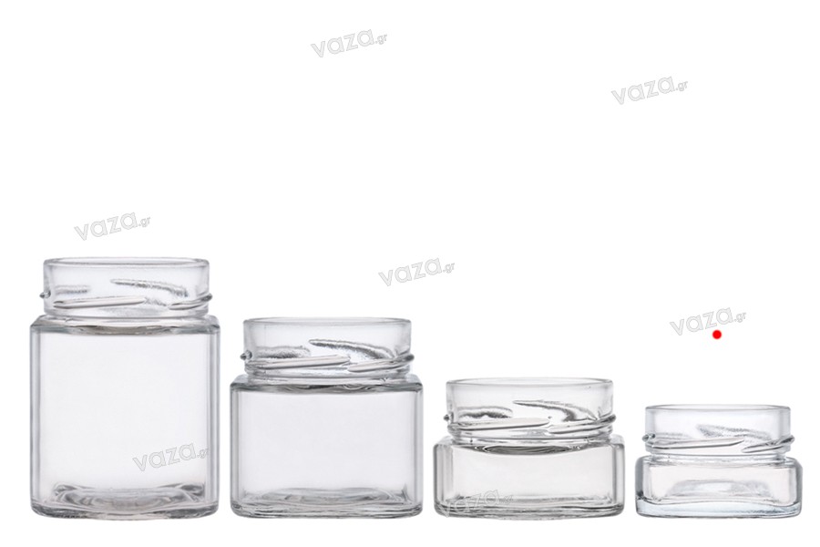 40ml square cosmetic jar 58TO (deep) finish 