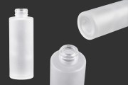 100ml frosted glass bottle for creams and oils with PP24 finish