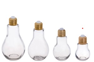 Bouteille en verre en forme de lampe spéciale 40 ml - sans bouchon-6