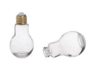 Bouteille en verre en forme de lampe spéciale 100 ml - sans bouchon-3