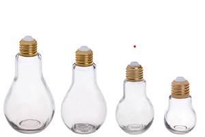 Bouteille en verre en forme de lampe spéciale 100 ml - sans bouchon-4