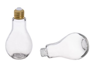 Bouteille en verre en forme de lampe spéciale 180 ml - sans bouchon-2