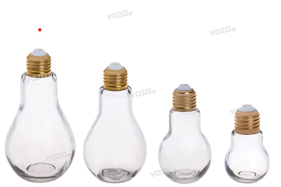 Bottiglia  di vetro a forma di bulbo da 250 ml - senza tappo