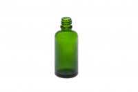 50ml green glass bottle for essential oils with PP18 mouth