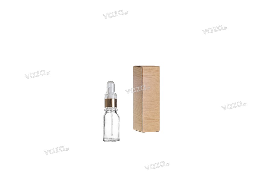 Glass Bottle for essential oils - transparent - 5 ml with mouth PP18
