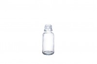 Flacon en verre de 20 ml pour huiles essentielles, transparent avec orifice PP18