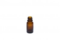Bouteille en verre pour huiles essentielles de 10 ml ambré avec orifice PP18