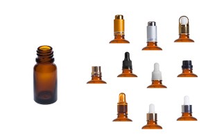 Glasflasche für ätherische Karamellöle 10ml mit Ausguss PP18-5