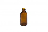 Sticluță pentru uleiuri esențiale, brună 30 ml, cu gura de scurgere PP18