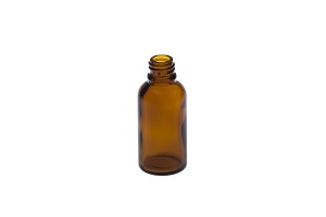 Petite bouteille en verre ambré pour huile d’olive de 30 ml-εικόνα_διαστάσεις