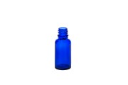 Γυάλινο μπουκαλάκι για αιθέρια έλαια 20 ml μπλε με στόμιο PP18