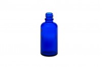 Flacon en verre pour huiles essentielles de 50 ml bleu avec bouchon PP18