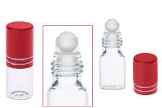 3ml glass roller bottles, available in many colors