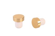 Synthetic silicone Cork f 19 polished gold