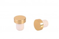 Synthetic silicone Cork f 19 polished gold