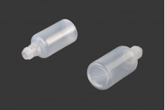 Sticluță de plastic lăptoasă 30 ml, cu capac de plastic negru CRC și dropper de plastic pentru țigară electronică - 50 buc