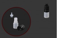 Plastic bottle 5 ml with cap CRC and dropper for electronic cigarette - 50pieces