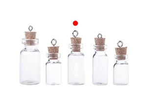 Bouteille en verre pour des faveurs avec bouchon et anneau, 13 x 39 mm-εικόνα_σύνθεση