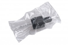 Σταγονομετρητής 15 ml με μύτη, ασφάλεια CRC και διαβάθμιση κατάλληλη και για ηλεκτρονικό τσιγάρο - πιπίλα σε μαύρο ΜΑΤ ή γυαλιστερό σε ατομική συσκευασία