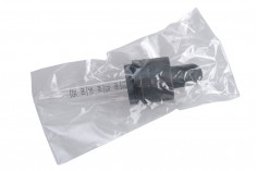 Contagocce da 20 ml con punta, sistema di sicurezza CRC e graduazione adatta anche per sigarette elettroniche (tappo nero - pipetta nera opaca) - in confezione singola