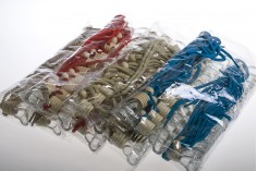 Heart shaped 4ml car air freshener with wooden lid and plastic stopper - available in a package with 25 pcs