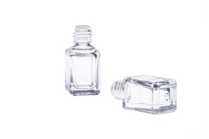 Flacon pour parfum de voiture 4 ml carré avec couvercle et bouchon en bois - 25 pcs-εικόνα_σύνθεση