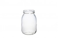 Pot en verre classique de 1000ml