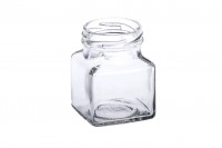 Viereckiges Glas für Honig 106 ml T.O 48 