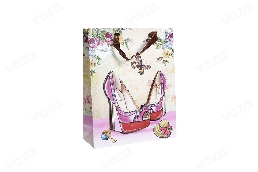 Sac cadeau en papier 3-D, motif « escarpins rouges », taille « M », 26 x 10 x 32 cm Sac cadeau en papier 3-D, motif « escarpins rouges », taille « M », 26 x 10 x 32 cm-photo_produit