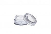 5 ml transparent acrylic jar with cap