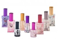 Glass bottles for perfumes 30 ml with decoupage