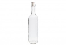 Bottiglia di vino da 750 ml Leggera trasparente (F19)