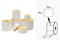 Etichete de transfer de căldură (MAT), hârtie, adeziv 45x35 mm rolă - 1000 buc