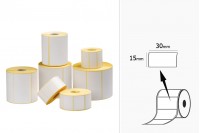 Etichete termice, de hârtie, autocolante 30x15 mm rola – 1000 buc