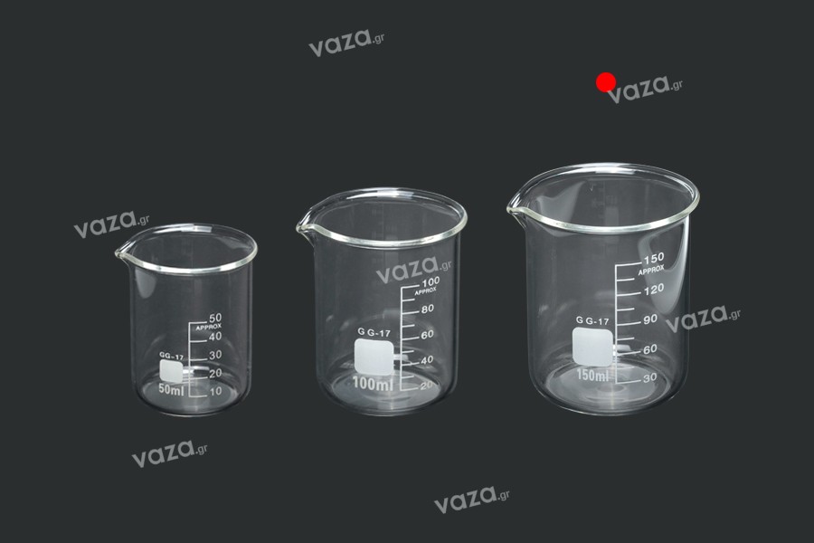 150ml graduated cylindrical laboratory glass beaker