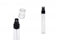 Glass tube 50 ml with black plastic spray for spraying