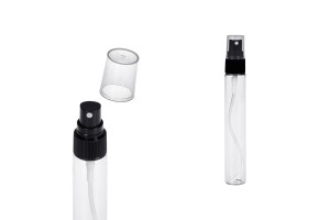 Tubo in vetro da 50 ml con spray in plastica nera per spruzzare-produktbild