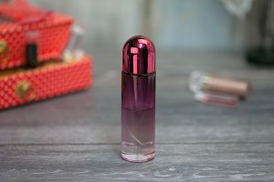 Flacon rond de 30 ml en verre de différentes couleurs avec bouchon et vaporisateur argenté-6
