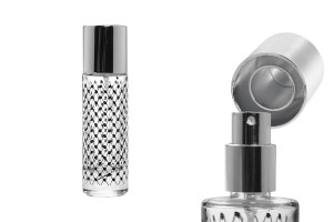 Flacon de parfum de 30 ml avec bouchon argenté et vaporisateur (PP 15)-2