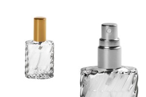 Flacon de parfum de 15 ml en verre avec vaporisateur et bouchon-εικόνα_διαστάσεις