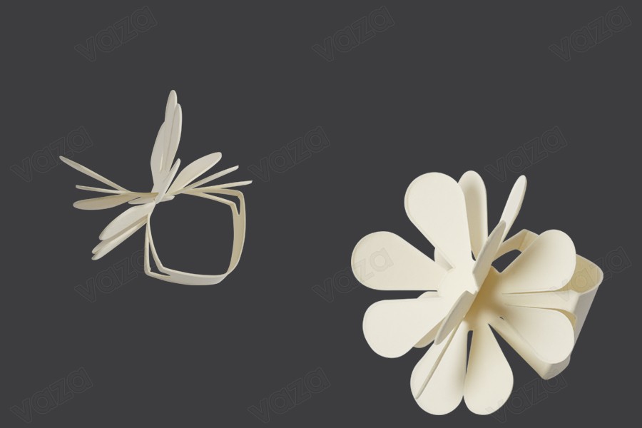 Papiers de parfumerie en forme de fleur - lot de 100 pcs Papiers de parfumerie en forme de fleur - lot de 100 pcs-εικόνα_σύνθεση