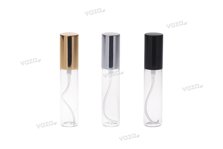 Flacons de 10 ml avec vaporisateur de parfum en verre avec bouchon en aluminium