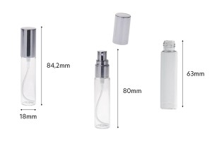 Flacons de 10 ml avec vaporisateur de parfum en verre avec bouchon en aluminium-3